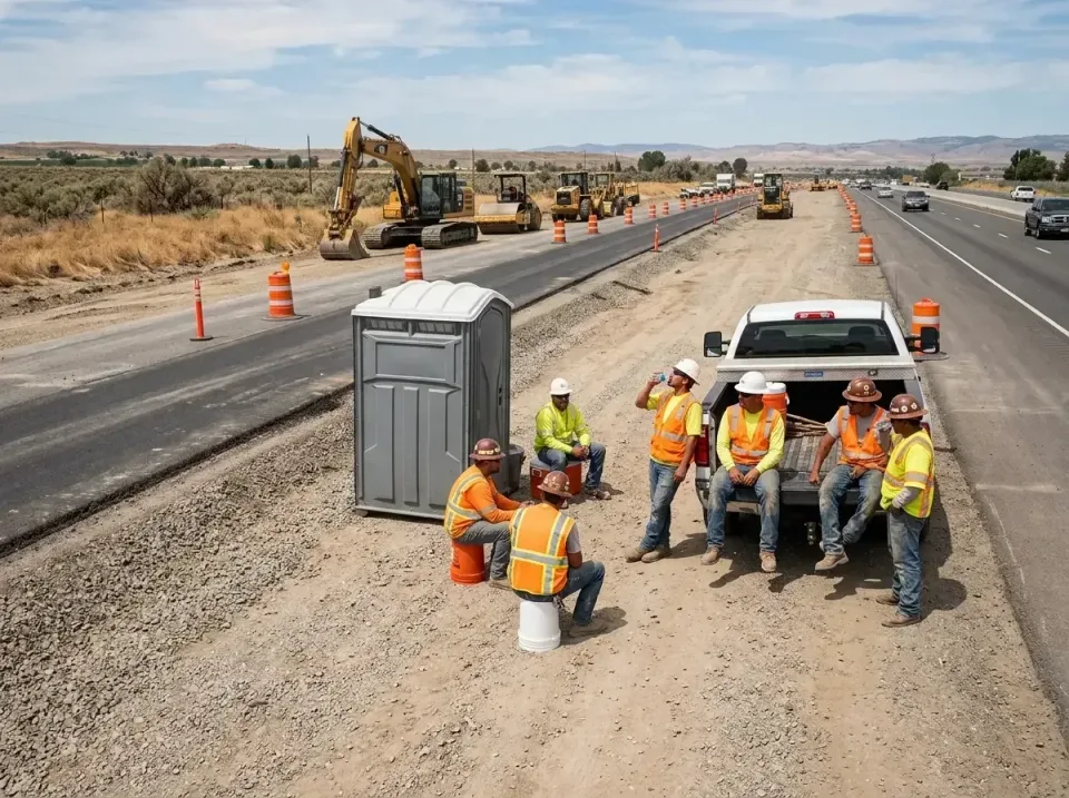 highway-road-construction-crew-007 — frequently asked questions, Porta Potty and Restroom Rentals in Merced, CA